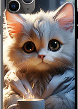Чехол на iphone 11 pro max white cat "5646b-1723-73076"
