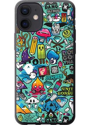 Чехол на iphone 12 mini стикер бомбинг 1 "693t-2071-73076"