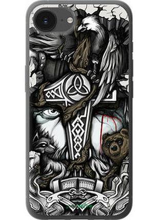 Чехол на iphone 16e тату викинг "4098u-3971-73076"