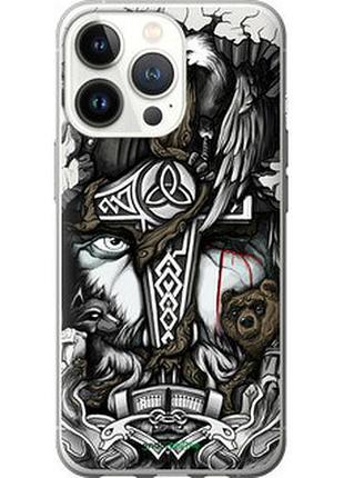 Чохол на iphone 13 pro тату вікінг "4098u-2372-73076"
