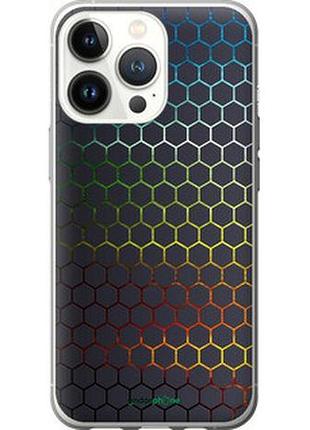 Чехол на iphone 13 pro переливающиеся соты "498u-2372-73076"