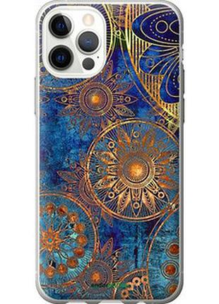 Чехол на iphone 12 золотой узор "678u-2053-73076"