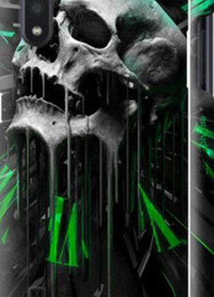 Чехол на samsung galaxy a01 a015f череп-часы "4100m-1842-73076"