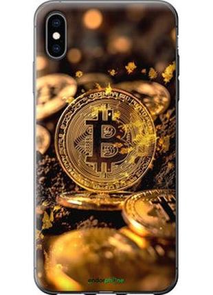Чохол на iphone xs max золота лихоманка біткойна "6089t-1557-73076"