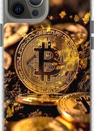 Чехол на iphone 12 pro max золотая лихорадка биткойна "6089pc-2054-73076"