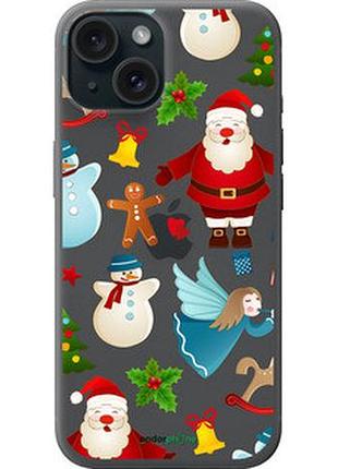 Чехол на iphone 15 новогодний 1 "4614u-3075-73076"