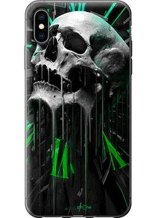 Чехол на iphone xs max череп-часы "4100t-1557-73076"