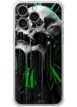 Чехол на iphone 15 pro max череп-часы "4100sp-3098-73076"