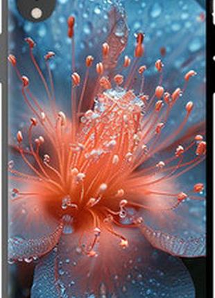 Чехол на iphone xr роса на цветке "6039b-1560-73076"