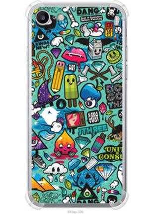 Чехол на iphone 8 стикер бомбинг 1 "693sp-1031-73076"