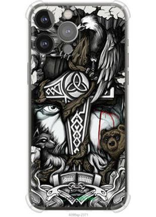 Чехол на iphone 13 pro max тату викинг "4098sp-2371-73076"