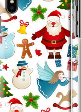 Чехол на iphone x новогодний 1 "4614m-1050-73076"
