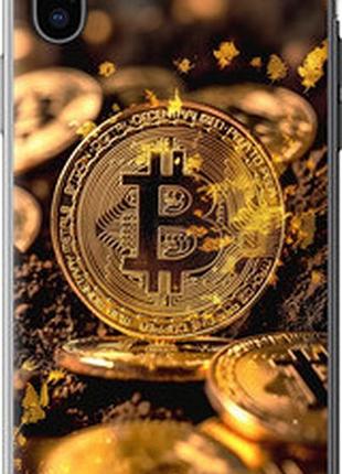 Чехол на iphone xs золотая лихорадка биткойна "6089t-1583-73076"