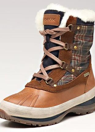 Шкіряні термо черевики geox 37 розміру у відмінному стані