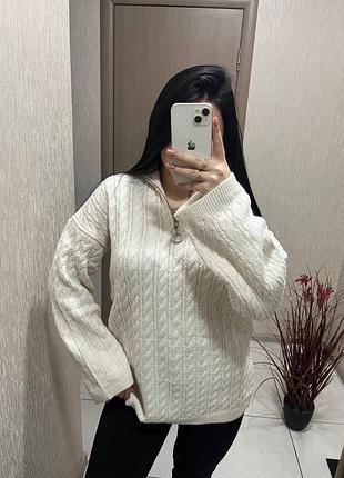 Светр туніка горло на замку 42-52