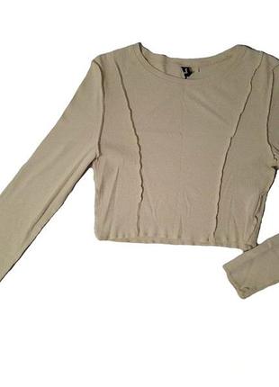 Sinsay | укорочений лонгслів із декоративними швами навиворіт