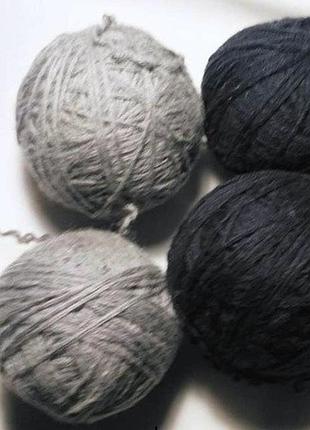 Пряжа нитки с шерстью,   мягкие,  2 цвета общий вес 490 грамм  for hand made, рукоделия, поделок