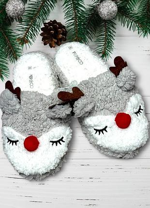 Хутряні, плюшеві домашні жіночи капці pepco, 38/39