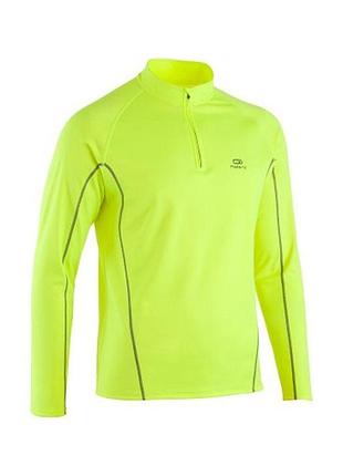 Мужская беговая футболка kalenji run warm с длинными рукавами