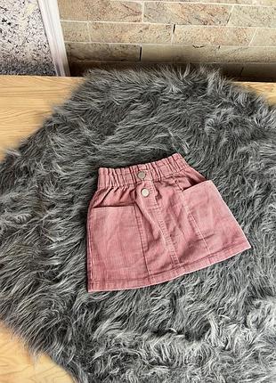 Вельветова спідничка