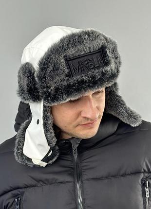 Вушанка чоловіча зимова тепла з хутром