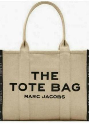 Сумка-тоут льняная,на молнии the tote bag marc jacobs cjq0214a