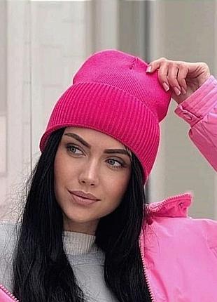 Шапка женская теплая  коричневая