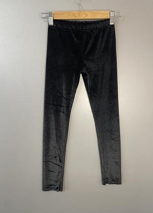 Лосини чорні велюрові