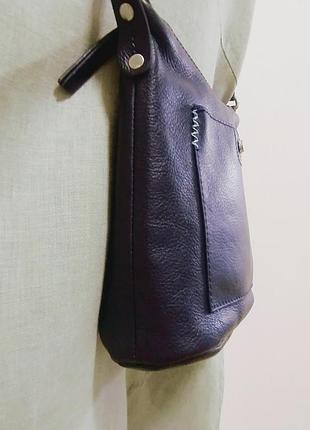 Кожа сумка кросс-боди 3