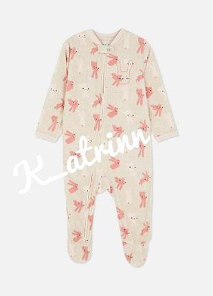 Велюровий чоловічок на блискавці primark 2-3 роки, 98см.