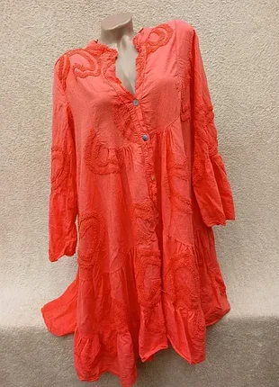 Ярусное оригинальное платье,р46🧡🧡🧡