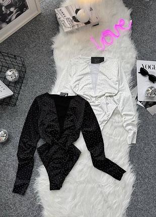 Боди со стразами