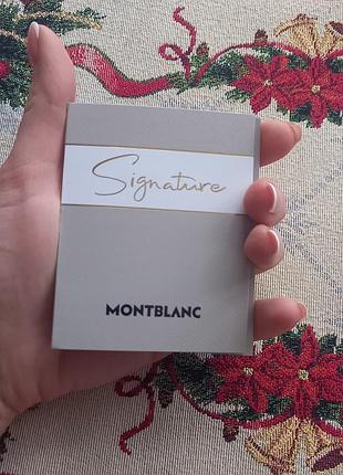Пробник парфюмированной воды montblanc signature, 2 мл