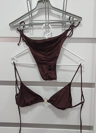 Купальник коричневый размер м