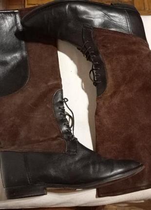 Сапоги замша кожа р.38-39 vero gucio
