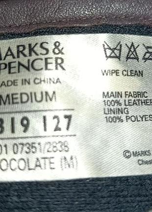 Шкіряні рукавички marks&amp;spencer 6