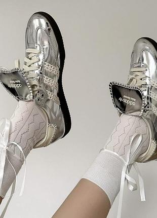 Adidas samba wales bonner silver 43-44 р, стелька 28-28.5 см