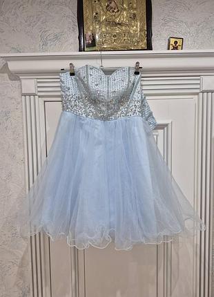 Красивое платье вечернее выпускное ручная вышивка камнями