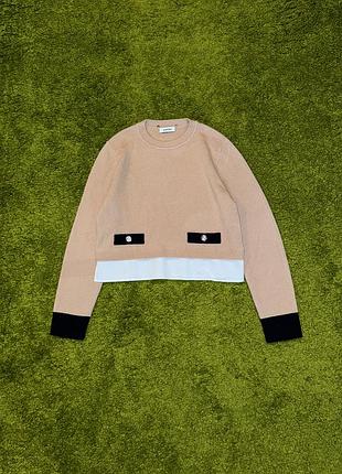 Sandro шерсть + кашемір стильний светр від преміум бренду