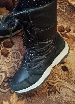 Ботинки кожаные женские зимние зимние теплые Парксажийter