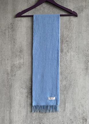 Блакитний кашеміровий шарф