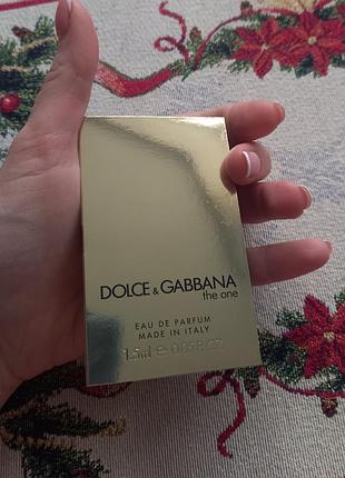 Парфумована вода dolce&gabbana the one, пробник 1.5 мл