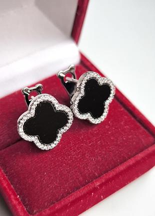 Позолочені сережки англійський замок гіпоалергічні