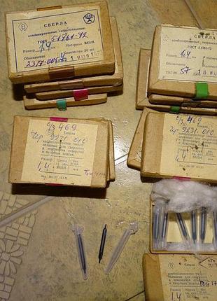 Сверло комбинированное твердосплавное ф1,4х3х35мм вк-6м ссср для печатных плат