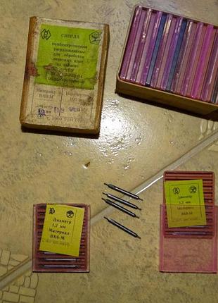 Сверло комбинированное твердосплавное ф1,2х3х35мм вк-6м ссср для печатных плат