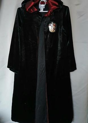 Шикарна чонна велюрова мантія гаррі поттер на 9- 10 років harry potter плащ накидка карнавальний костюм чарівник плащ накидка персонажа з всесвіту