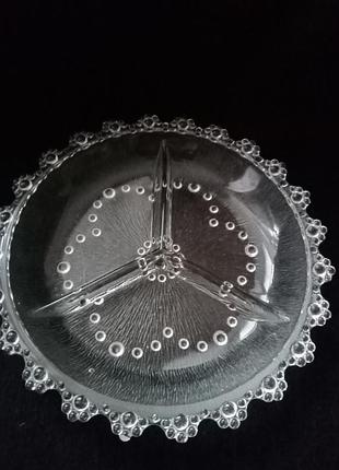 Менажница стекло винтаж