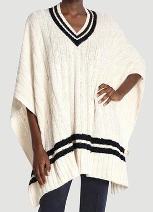 Пончо большое полотно кашемир шотландия