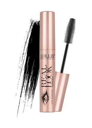 Тушь real look с кератином, 6 мл lollis mascara wiht keratin