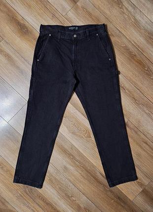 Джинси чорные кармани  abercrombie&fitch